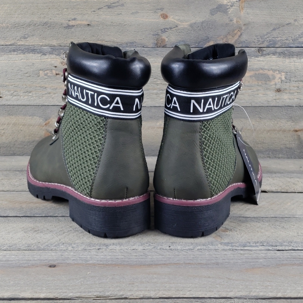 Nautica Women's Olive Phoenix Ankle Boots NEW 6.5 - Picture 3 of 7